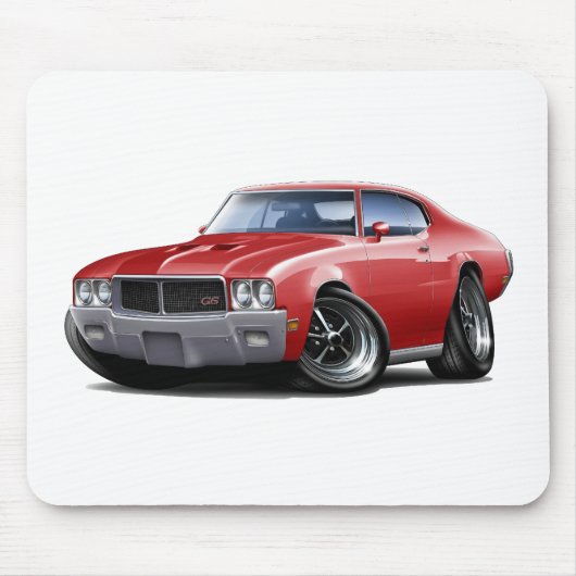 Rot-Auto 1970-72 Buicks GS Mousepad (Vorne)
