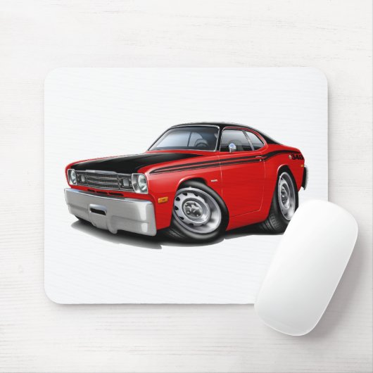 Rot-Auto 1970-74 des Staubtuch-340 Mousepad (Mit Mouse)