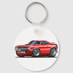 Rot-Auto 1970 Plymouths Cuda Schlüsselanhänger