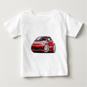 Rot-Auto Fiats 500 Abarth Baby T-shirt