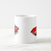 Rot-Auto Jaguars XKE Kaffeetasse (Mittel)
