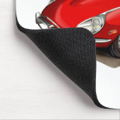 Rot-Auto Jaguars XKE Mousepad (Ecke)