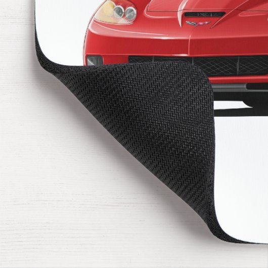Rot-Auto Korvette ZR1 Mousepad (Ecke)