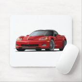 Rot-Auto Korvette ZR1 Mousepad (Mit Mouse)