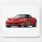 Rot-Auto Korvette ZR1 Mousepad (Vorne)