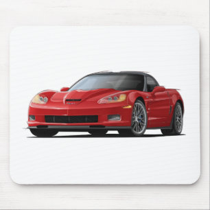Rot-Auto Korvette ZR1 Mousepad
