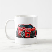 Rot-Auto Mitsubishis Evo Kaffeetasse (Links)