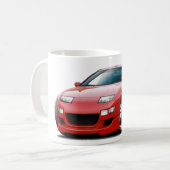 Rot-Auto Nissans 300ZX Kaffeetasse (Vorderseite Links)