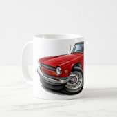 Rot-Auto Triumphs TR6 Kaffeetasse (Vorderseite Links)