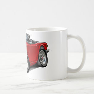 Rot-Auto Triumphs TR6 Kaffeetasse