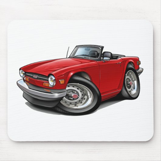 Rot-Auto Triumphs TR6 Mousepad (Vorne)