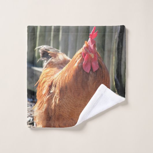 Rot Badhandtuch Set (Waschlappen)