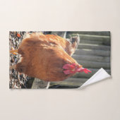 Rot Badhandtuch Set (Handtuch)