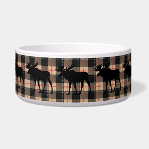 Rot Beige Buffalo Kariert Bull Elch Tier Hund Napf