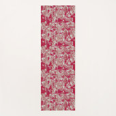 Rot + Beige Marmor Yogamatte (Vorderseite)