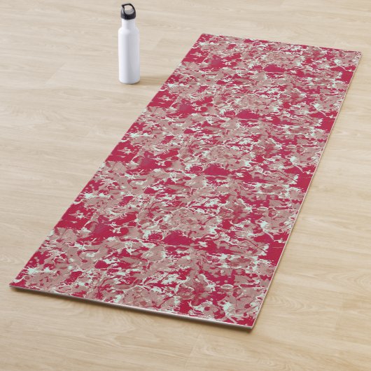 Rot + Beige Marmor Yogamatte (Beispiel)