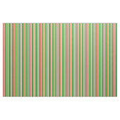 Rot, Beige und Waldgrün Linien/Streifen Muster Stoff (Fat Quarter (45,7 x 55,9 cm))