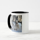 Rot-berechnete aquamarine (Anekdoten Tasse (Vorderseite Links)