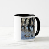 Rot-berechnete aquamarine (Anekdoten Tasse (VorderseiteRechts)