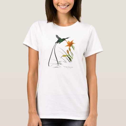 Rot-berechnetes Streamertail T-Shirt (Vorderseite)