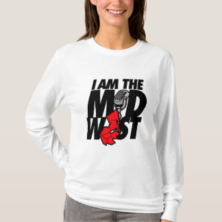 Rot bin ich der Mittelwesten T-Shirt