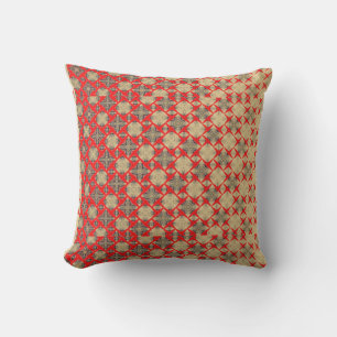 Rot bis Beige Kissen