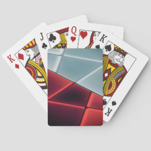 Rot bis graue Trapezoiden mit Option zum Ändern... Spielkarten