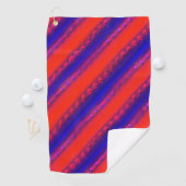 Rot bis königsblau breite Streifen in laktischem S Golfhandtuch (Insitu)