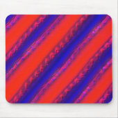 Rot bis königsblau breite Streifen in laktischem S Mousepad (Vorne)