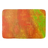 Rot bis Limon mit Grooves und gemaschter Farbe Badematte (Vorderseite)