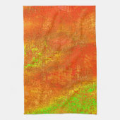 Rot bis Limon mit Grooves und gemaschter Farbe Geschirrtuch (Vertikal)