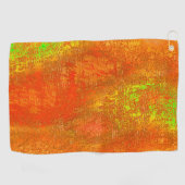Rot bis Limon mit Grooves und gemaschter Farbe Golfhandtuch (Horizontal)