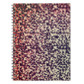 rot bis rot, gefliest oder kleine Quadrate pixelig Notizblock (Vorderseite)