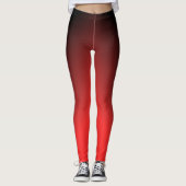 Rot bis schwarz Ombre Leggings - Fettablagerungen (Vorderseite)