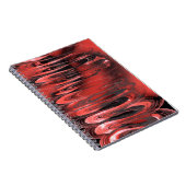 Rot bis Schwarzer Surrealer Frühling Notizblock (Rechte Seite)