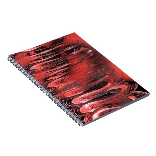 Rot bis Schwarzer Surrealer Frühling Notizblock (Rechte Seite)