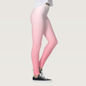 Rot bis Weißfarben Leggings (Rechts)