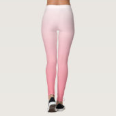 Rot bis Weißfarben Leggings (Rückseite)