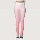 Rot bis Weißfarben Leggings (Vorderseite)