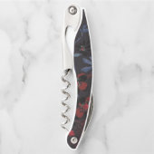 ROT BLACK BLUE CHERRBLOSS KUSTOMIZABLE CORKSCREW KELLNERMESSER (Vorderseite)