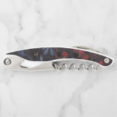 ROT BLACK BLUE CHERRBLOSS KUSTOMIZABLE CORKSCREW KELLNERMESSER (Vorderseite)