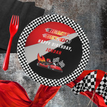 Rot | Black Go Kart Racing Geburtstag