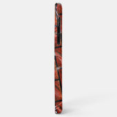 Rot, Blasen auf Gitter oder Backstein-Effekt, hell Case-Mate iPhone Hülle (Hinten/Links)