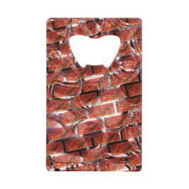 Rot, Blasen auf Gitter oder Backstein-Effekt? Meta Geldbeutel Flaschenöffner