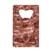 Rot, Blasen auf Gitter oder Backstein-Effekt? Meta Geldbeutel Flaschenöffner (Rückseite)