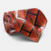 Rot, Blasen auf Gitter oder Backstein-Effekt? Meta Krawatte (Gerollt)