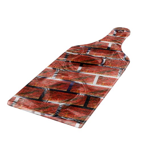 Rot, Blasen auf Gitter oder Backstein-Effekt? Meta Schneidebrett (Ecke)