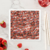 Rot, Blasen auf Gitter oder Backstein-Effekt? Meta Serviette (Beispiel)