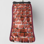 Rot, Blasen auf Gitter oder Ziegeleffekt, Helligke Golf Headcover (Rotieren 90)