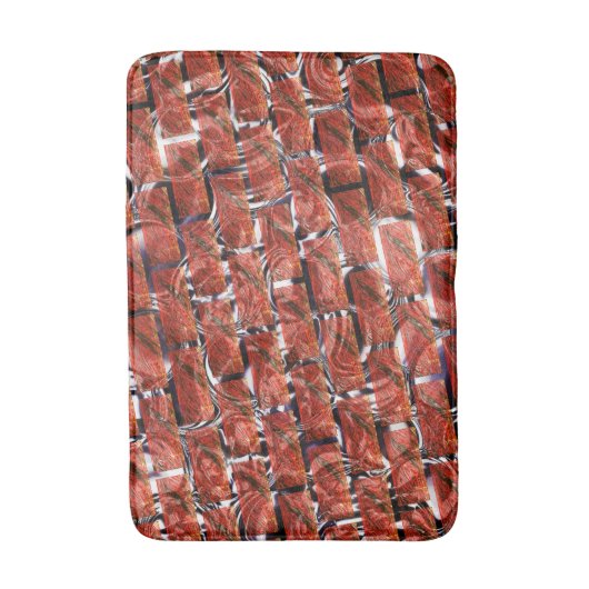 Rot, Blasen auf Reiben oder Backstein-Effekt? Meta Badematte (Vorderseite Vertikal)